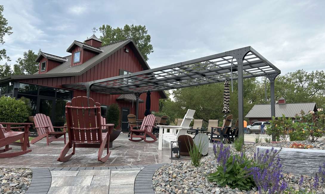 Pergola from Trackside.